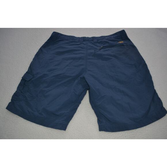 Mountain Khakis Cargo Shorts Mens Size 38 Camping Hiking Blue Nylon - Picture 3 of 7
